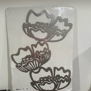Ikea Silver Flower Wall Decor